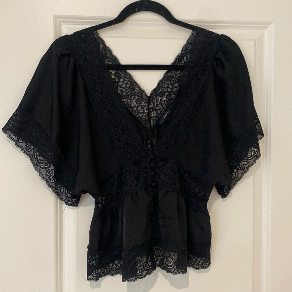 Black Lacey top